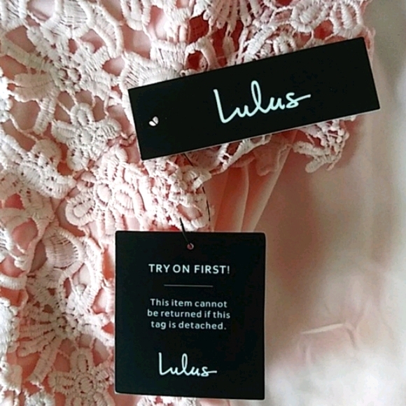 Lulus Soft Pink Dress. - Picture 6 of 7